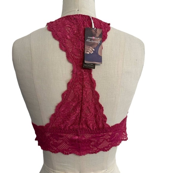NWT Cosabella Plum Blossom Maternity Girlie Racerback Bralette Large - Picture 3 of 10